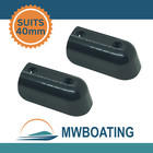 <!--F#f_0-->2X Gunwale End Caps Black Pair - Suits 40mm Gunwhale Gunnel Rubber<!--F/-->