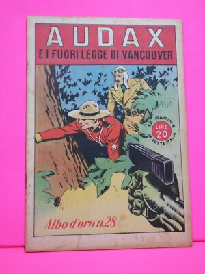 1946 Mondadori Golden Albi No. 28 AUDAX AND THE OUTLAWS VANCOUVER Excellent