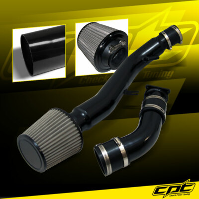 For 03-07 G35 3.5L V6 Automatic Black Cold Air Intake + Red Filter Cover