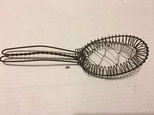 Rusty Coil 10" Wire Spoon Whisk Hand Beater Kitchen Utensil Wire Handle Strainer
