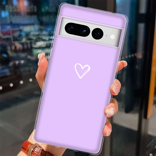 Fashion Heart Case For Google Pixel 9 8 7 Pro 6A 5 4A XL 8A Silicone Phone Cover - Picture 38 of 41
