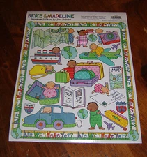 Creative Imaginations 8x10 Sticker ~ Bryce & Madeline by jone hallmark.  Travel 