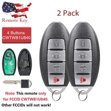 2 For 2013 2014 2015 2016 2017 2018 2019 Nissan Sentra Smart Car Key Fob Remote 2 For 2013 2014 2015 2016 2017 2018 2019 Nissan Sentra Smart Car Key Fob Remote