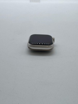 Apple Watch Series 7 41mm GPS (A2473) Silver Aluminum 100% Battery Used