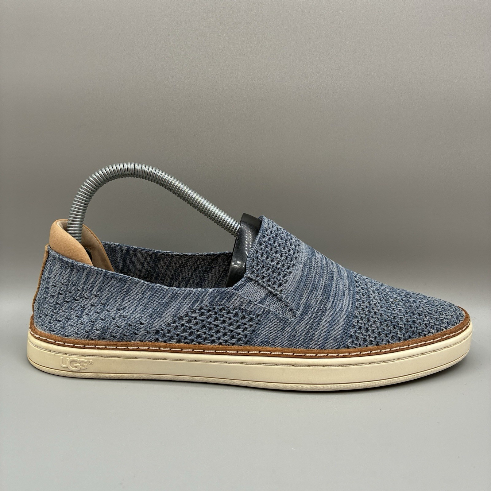 UGG Sammy Slip On Sneakers for Women Size 8.5 in Navy Heather Knit Weave Style 1092779