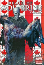 Death of Wolverine #4C McNiven Canada Variant FN 2014 Stock Image