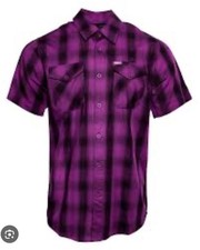 Dixxon Men's 2XL RARE Rose Up Button-Up Short Sleeve Bamboo Shirt XXL NIB