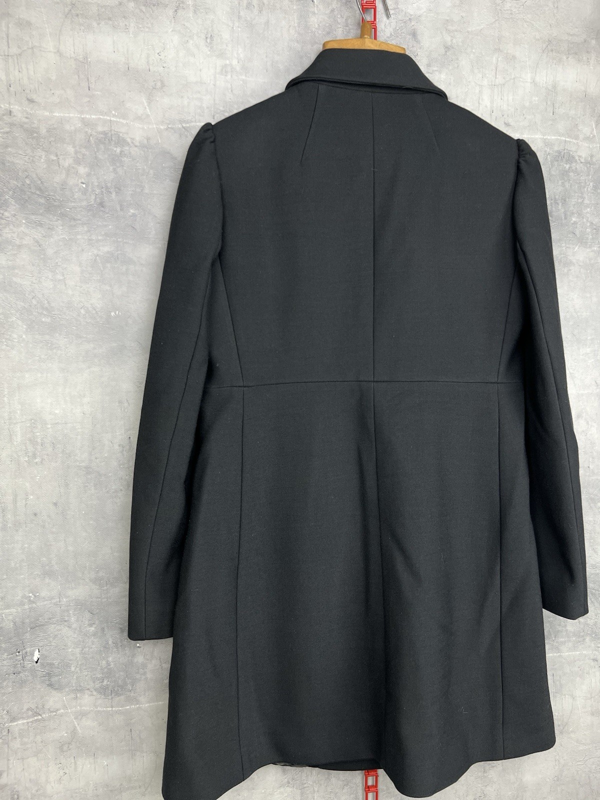 Red Valentino Black Wool Women’s Coat Size 44 thumbnail 12