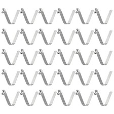 30pcs 5x8x44mm Single Button U-Shaped Paddle Snap Spring Clips Hollow Head