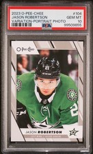 2023 UD O-PEE-CHEE VAR-PORTRAIT PHOTO #104 JASON ROBERTSON PSA 10