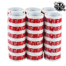 White Background Fragile Tape, 36Roll 2Mil 2"x100Yard Heavy Duty Red Text Print