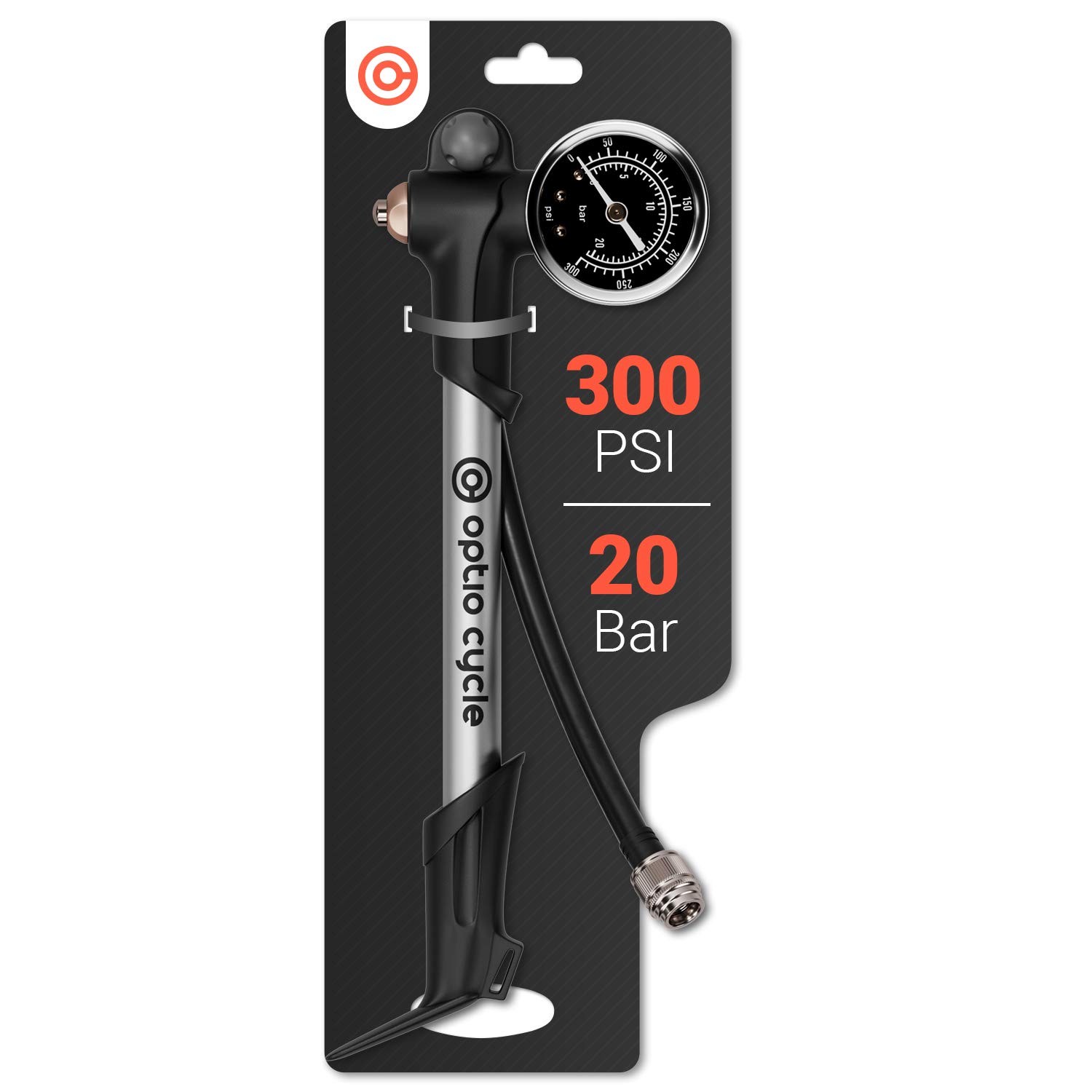 Pompa Ammortizzatori per Forcella MTB Optio Cycle Max 300 PSI/20 bar ad (L0c)