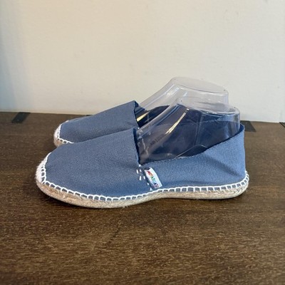 Alpargatus Shoes Womens Size 7.5 Blue Canvas Espadrille Slip On Flats Spain