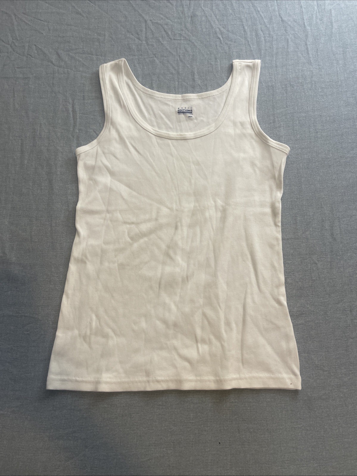 Basic Editions Medium Tank Top White - image 1