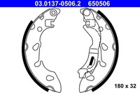 ATE Bremsbackensatz 03.0137-0506.2 FüR Ford Fiat Panda KA 500 RU8 Tdci Classic