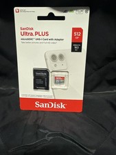 SanDisk 512GB Ultra PLUS MicroSDXC UHS-I Memory Card With Adapter 160MB/s
