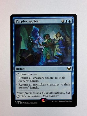 Perplexing Test 229 Rare Commander: March of the Machine Magic: The Gathering NM