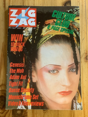ZIG ZAG Mag Dec 1982 Culture Club,The Mob,Adam Ant,Sex Pistols Post Punk Indie