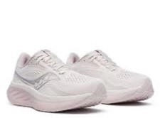 SAUCONY WOMEN'S RIDE 18 RUNNING WALKING SHOES 9 Moon / Woodrose S11000-1 EC