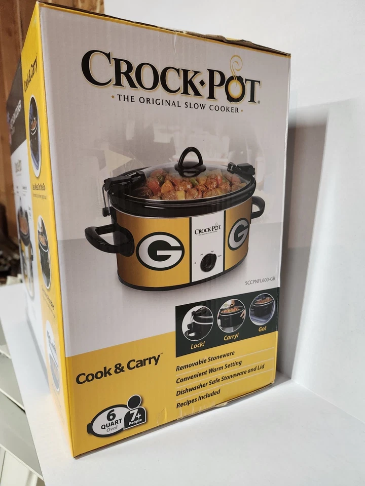 Crock Pot NFL Green Bay Packers- 6 QT (New In Box) Slow Cooker - Image 4 of 4