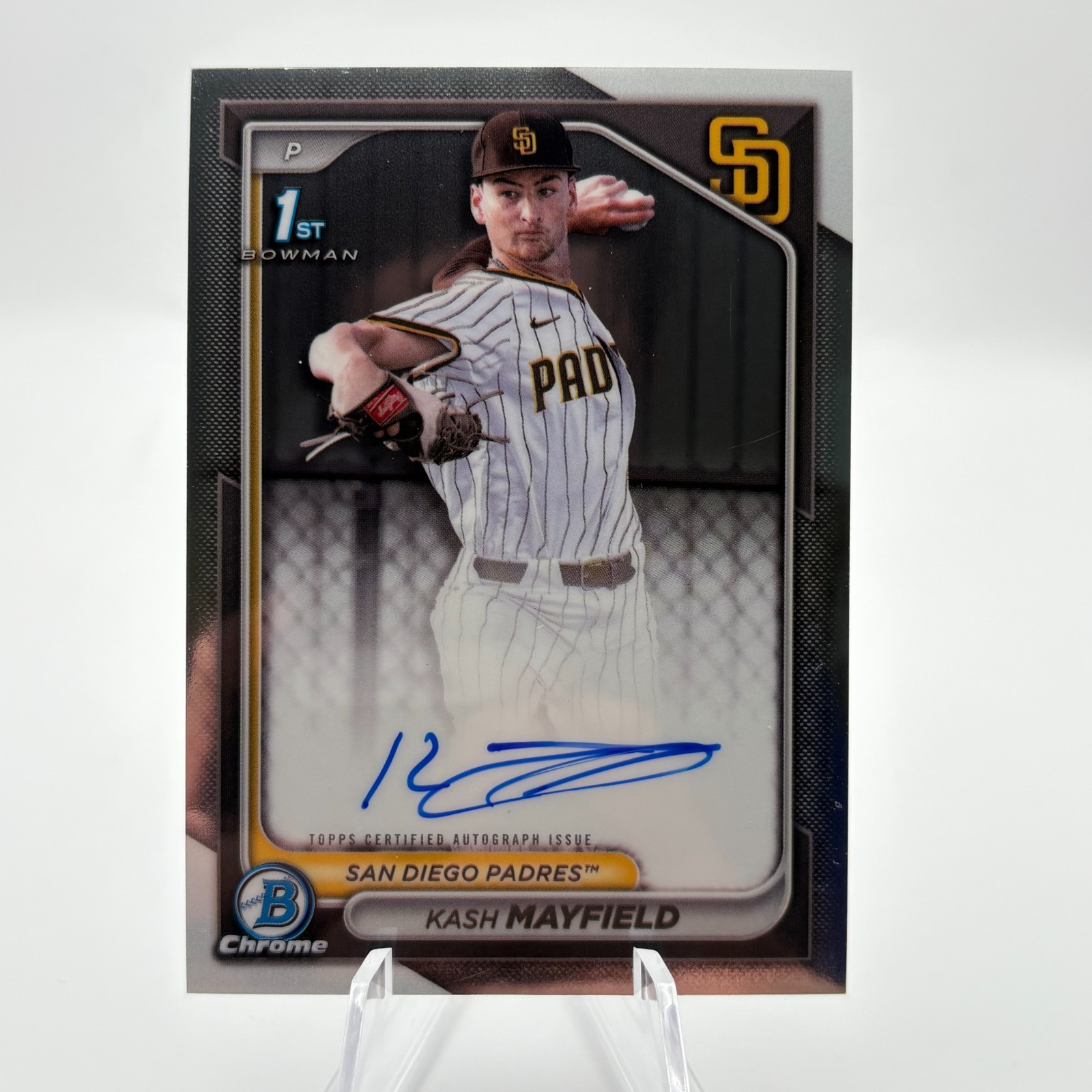 2024 Bowman Draft Kash Mayfield Chrome Auto 1st Prospect #CPA-KM #1