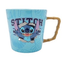 DISNEY PARKS STITCH BLUE CERAMIC MUG CUP LILO STITCH 21 OZ NEW
