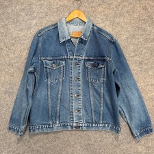 VTG Levi's 70805 Trucker Type 3 Denim Jacket Mens Large 44 Orange 70s 80s USA