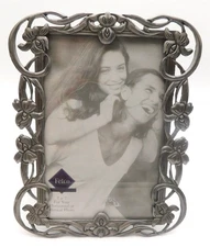 Fetco Intl Metal Floral Vine Picture Photo Frame 5x7 Horizontal Vertical