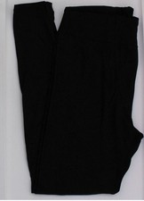OS LuLaRoe Black Solid Leggings One Size 2-10 New NWT
