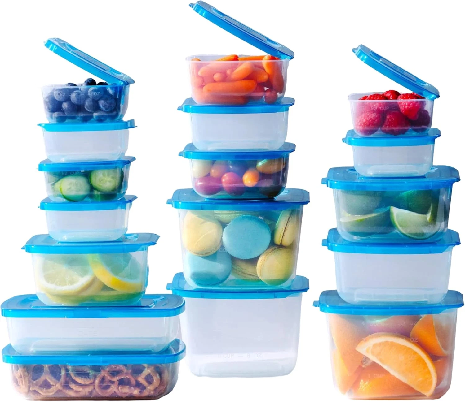 17-Pack Premium Food Storage Containers with Attached Lids for Space Saving
Opens in a new window or