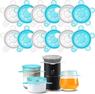 Small Silicone Stretch Lids, 12PCS 2.6''/6.5cm Zero Waste 12PCS, Small, clear 