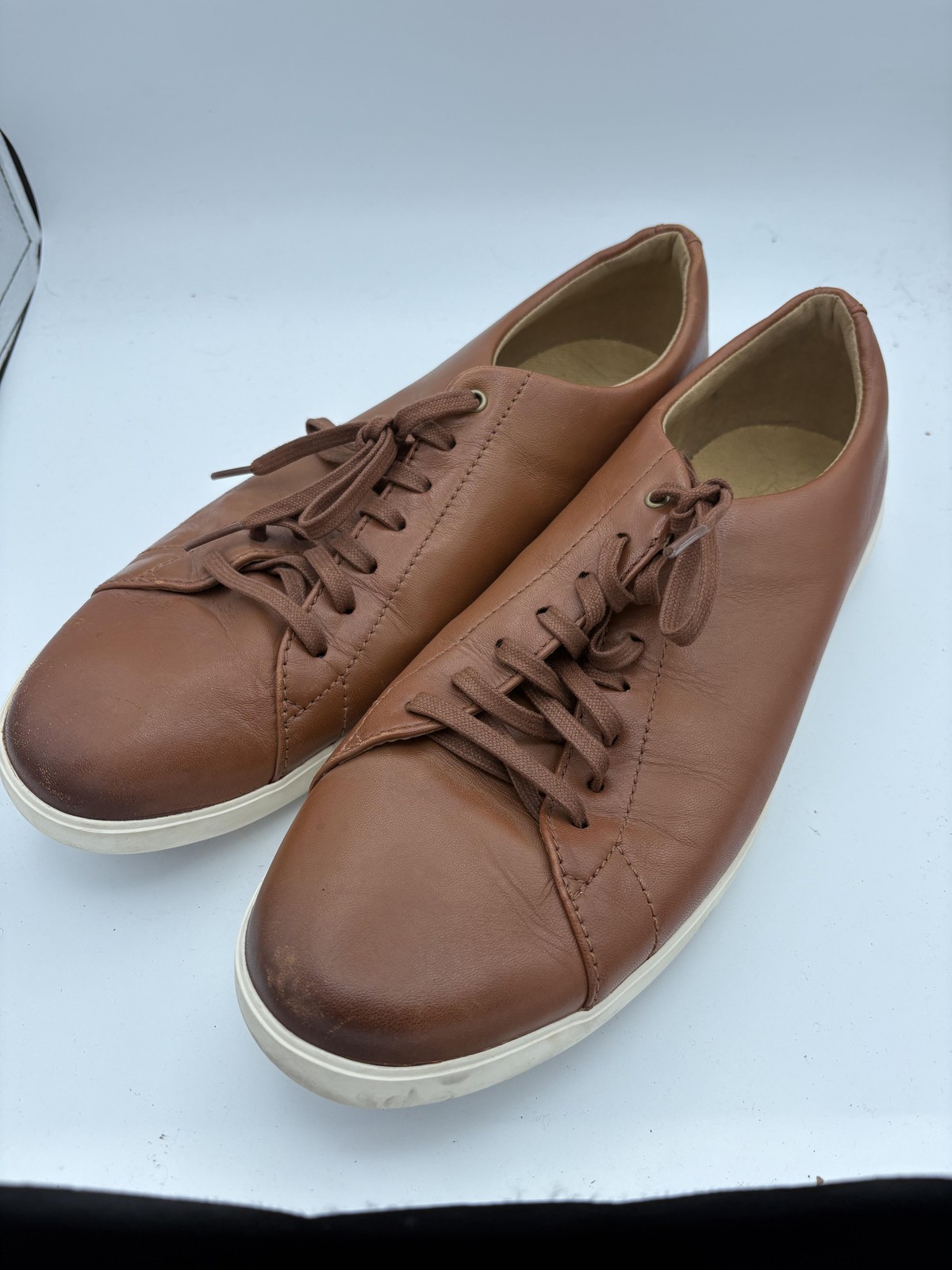 Cole Haan Shoes Mens Size 11 Brown Leather Grand.OS Low Top Sneakers Casual
