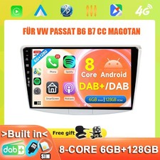 ANDROID 16 AUTORADIO FÜR VW PASSAT B6 B7 CC MAGOTAN GPS NAVI DAB+ HDMI DSP 128GB