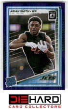2025 Donruss Optic #285 Arian Smith Purple Shock New York Jets RMH