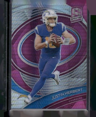 2021 Panini Spectra #51 Justin Herbert Neon Pink #/25