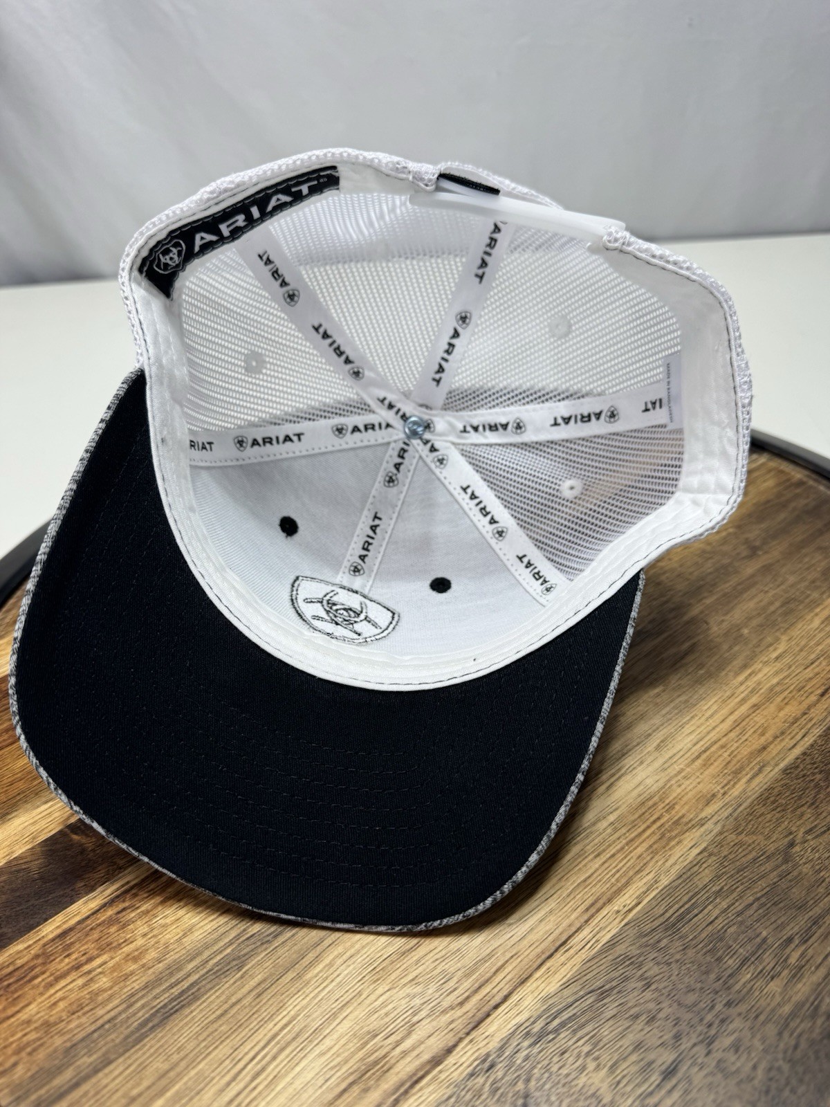 Ariat Hat Mens Baseball Cap US Flag Patch Mesh Sn… - image 5