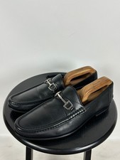 Men's Gucci Horsebit Black Leather Slip On Loafers Size 8.5 UK,9 US,42.5 EUR