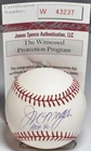 JOE MORGAN AUTOGRAPHED OML BASEBALL CINCINNATI REDS HOF 1990 JSA