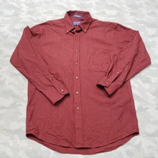 Pendleton Flannel Shirt Mens Medium Red Long Sleeve Button-Up Sir Pendelton Wool