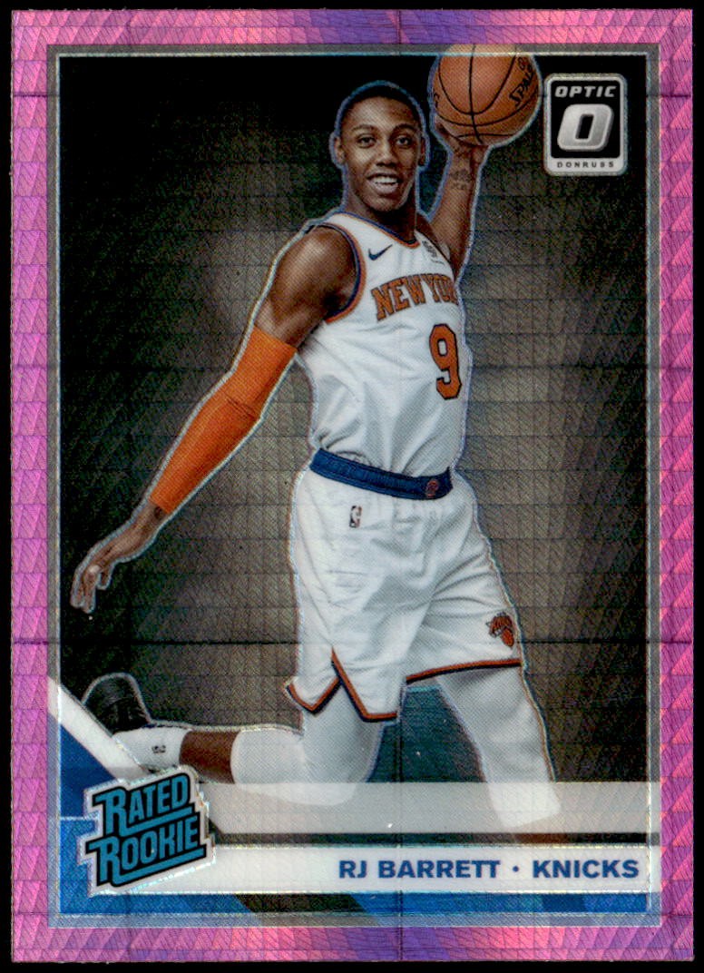 2019-20 Donruss Optic #178 RJ Barrett Hyper Pink Rated Rookie E1