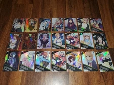Lot of 21 Goddess Story Japanese Anime  Foil R Card Moe's Girls + Layover