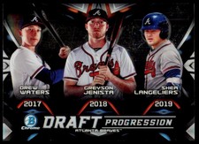 2019 Bowman Draft Drew Waters Shea Langeliers DPR-ATL Draft Progression