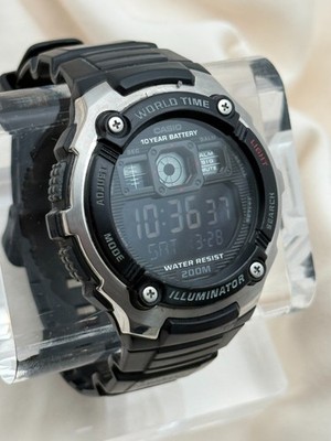 Casio AE-2000W 47mm Digital Quartz World Time 200M Illuminator