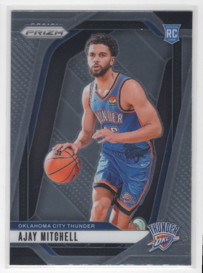 #226 Ajay Mitchell 2024-25 Panini Prizm Base [ RC Oklahoma City Thunder
