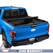 JDMSPEED 5.7FT Short Bed Soft Roll Up Tonneau Cover For Dodge Ram Crew 2009-2019