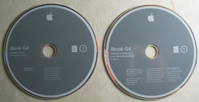Mac OS X iBook G4 Install Software Version Panther 10.3.3 2004