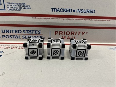 Lot of 3 Anki Cozmo Robot (Cosmo) Replacement Cube Blocks ONLY (No Batteries)