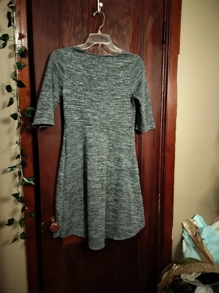 Vestido Suéter Niñas Gloria Desteñido Manga 3/4 Talla Gris 14/16 Vacaciones  Foto 4 de 4