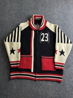 Womens Jaded London Team 23 Knitted Zip Through Jacket, Size S/M