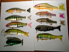 Jungle Cruise Man Bass Fishing Lure Set 10pcs Damaged Condition, Big Bait